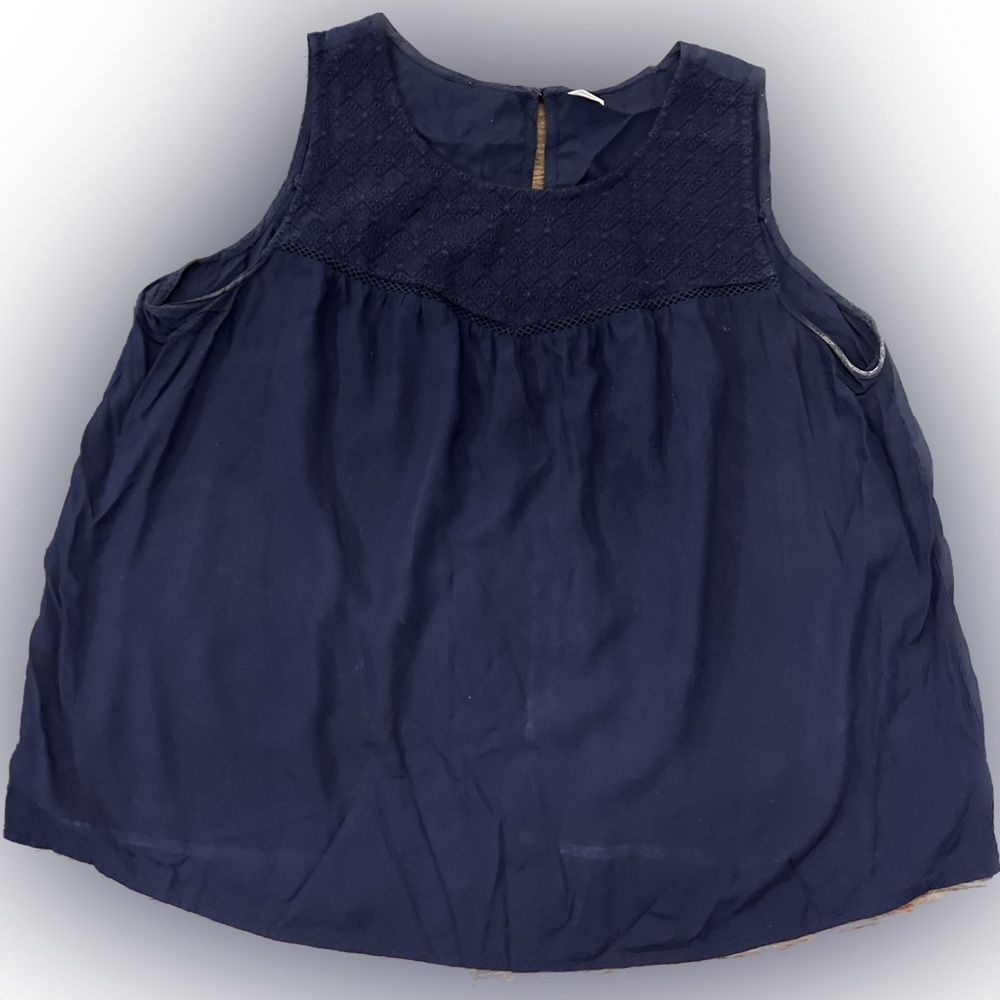 Old Navy XL Navy blue flowy tank